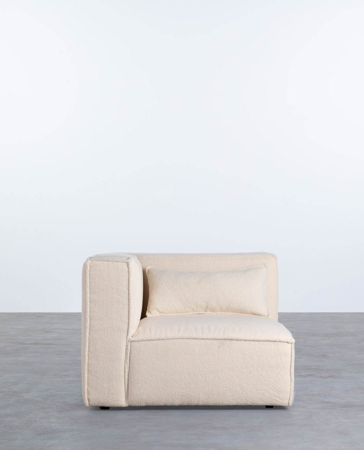 Módulo Sillón Esquinero para Sofá de Tela Boucle Kilhe