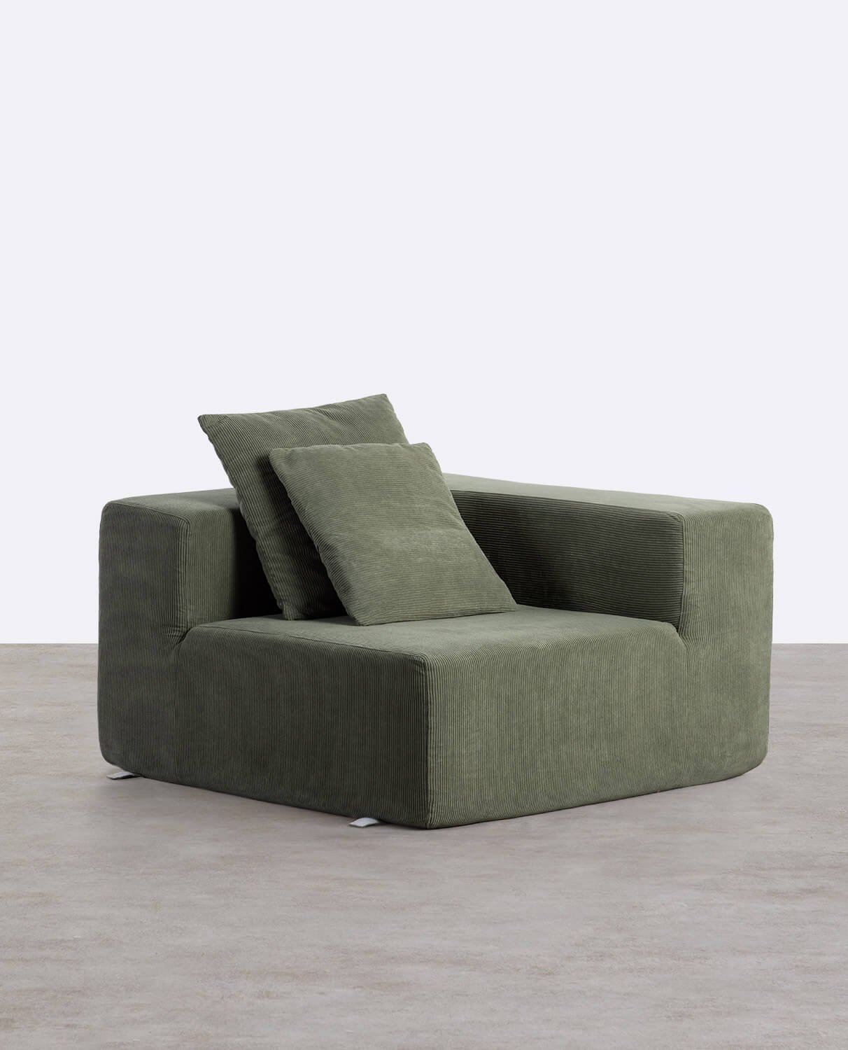 Sillón Esquinero Derecho de Pana Envasado al Vacío Grecia, imagen de galería 1