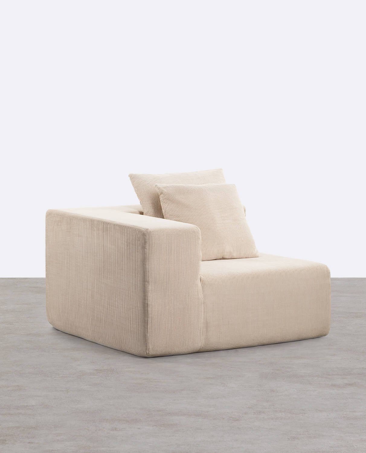 Sillón Esquinero Izquierdo de Pana Envasado al Vacío Grecia, imagen de galería 1