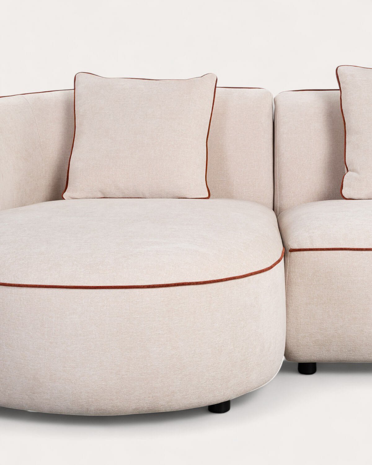 Sofá Modular 2 Piezas Esquinero con Chaise Longue de Tela Ilham , imagen de galería 3