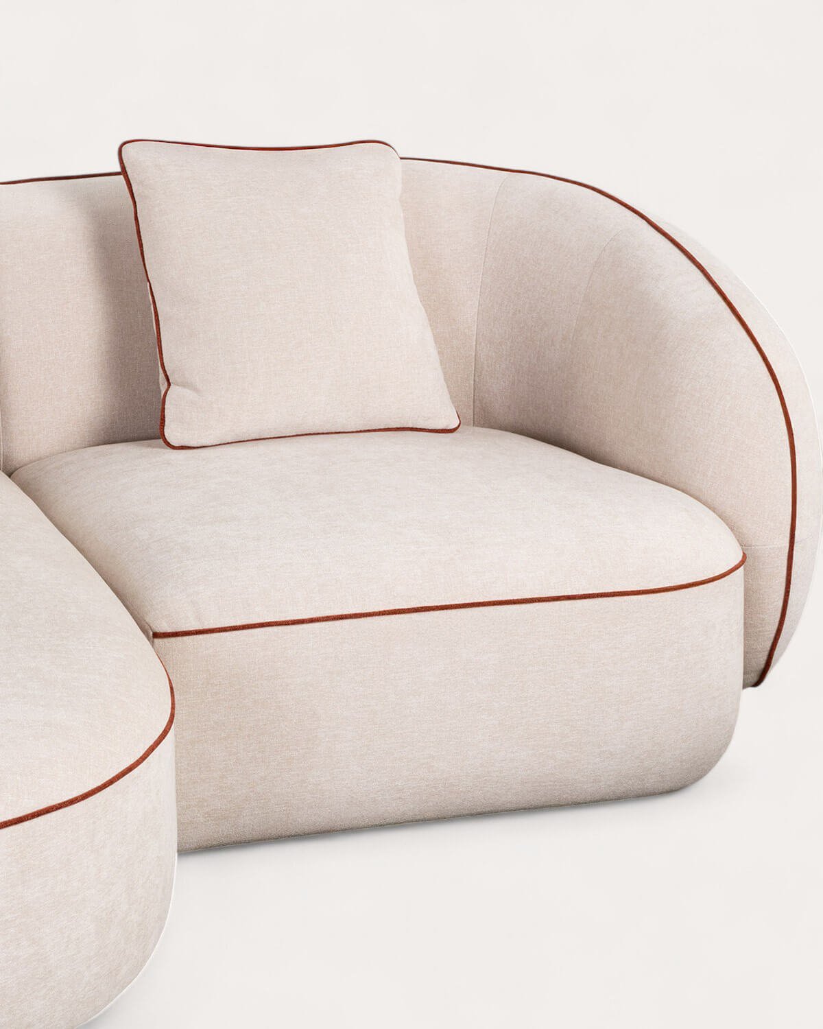 Sofá Modular 2 Piezas Esquinero con Chaise Longue de Tela Ilham , imagen de galería 2