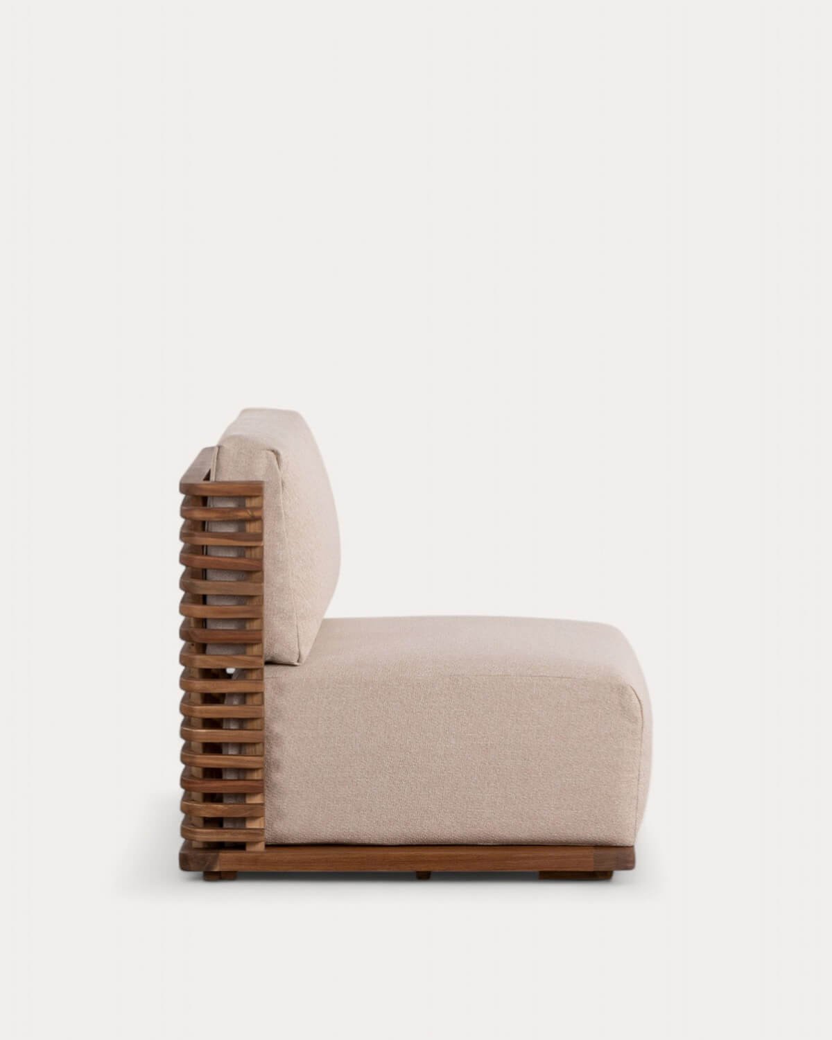 Sillón de Jardín de Madera de Acacia con Cojines de Tela Hazan, imagen de galería 4