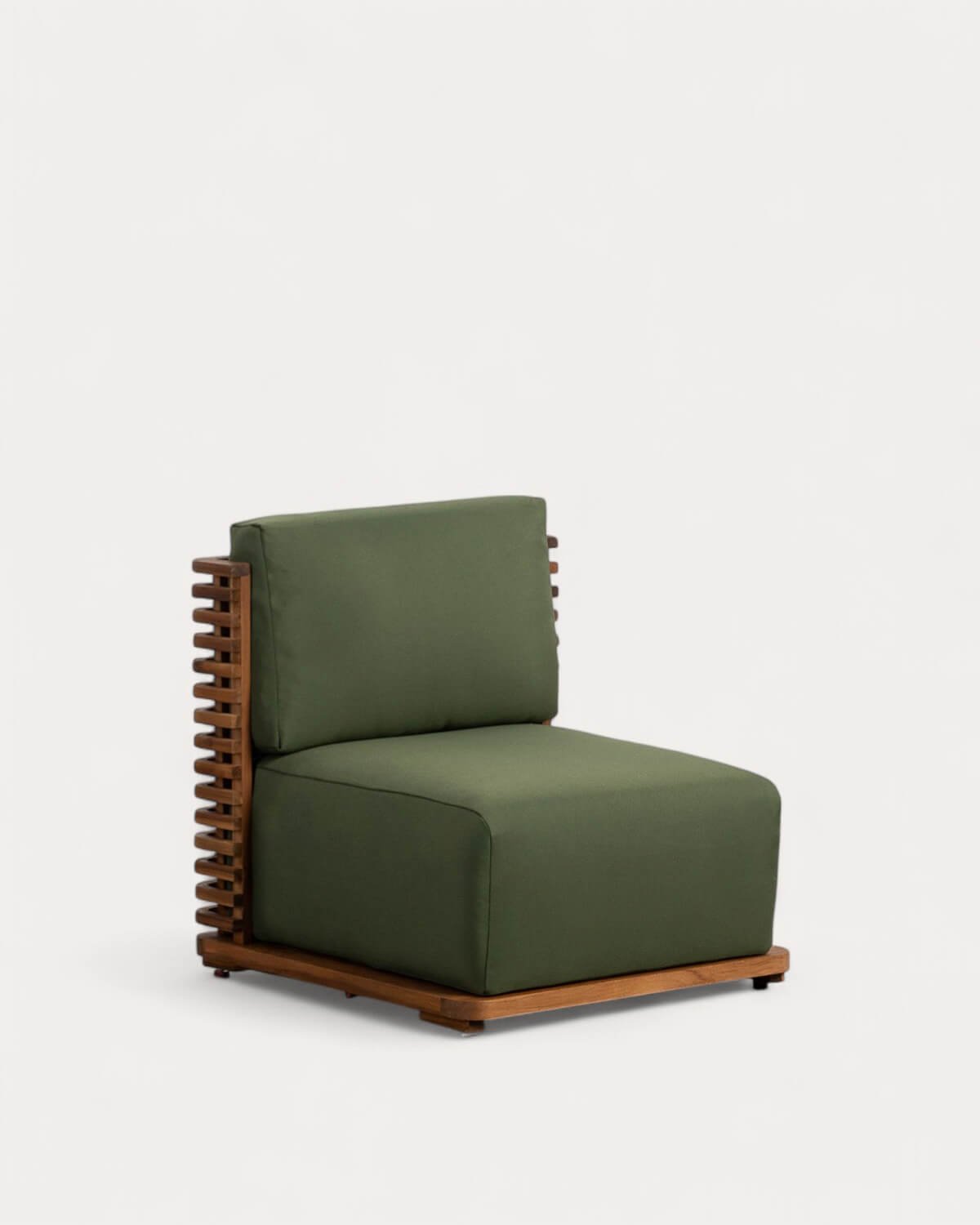 Sillón de Jardín de Madera de Acacia con Cojines de Tela Hazan, imagen de galería 1