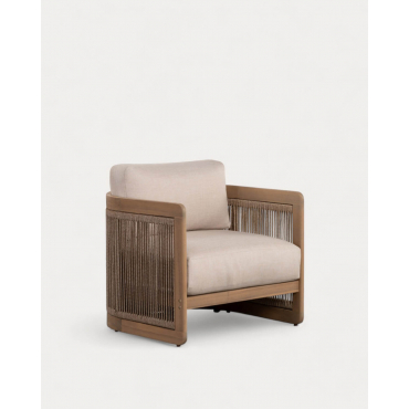 Sillón de Jardín de Madera de Acacia con Cojines Mares Acacia Medio - The Masie