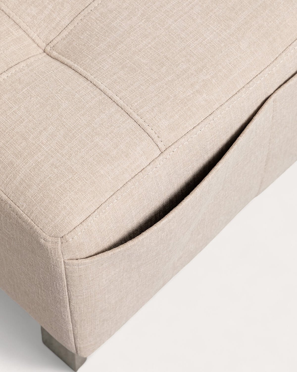 Sillón Reclinable con Reposapiés de Tela y Madera 70s, imagen de galería 5