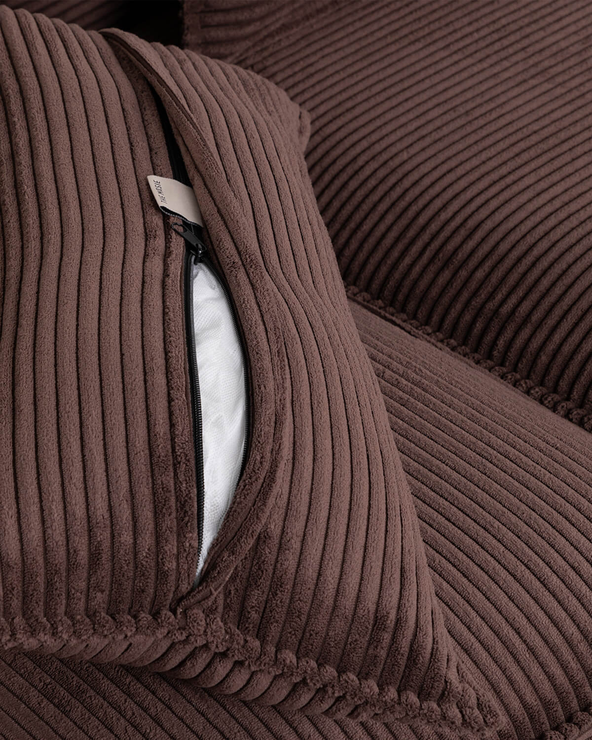 Sofá Modular de 2 Piezas Esquinero y Sillón de Pana Gruesa Kilhe, imagen de galería 6