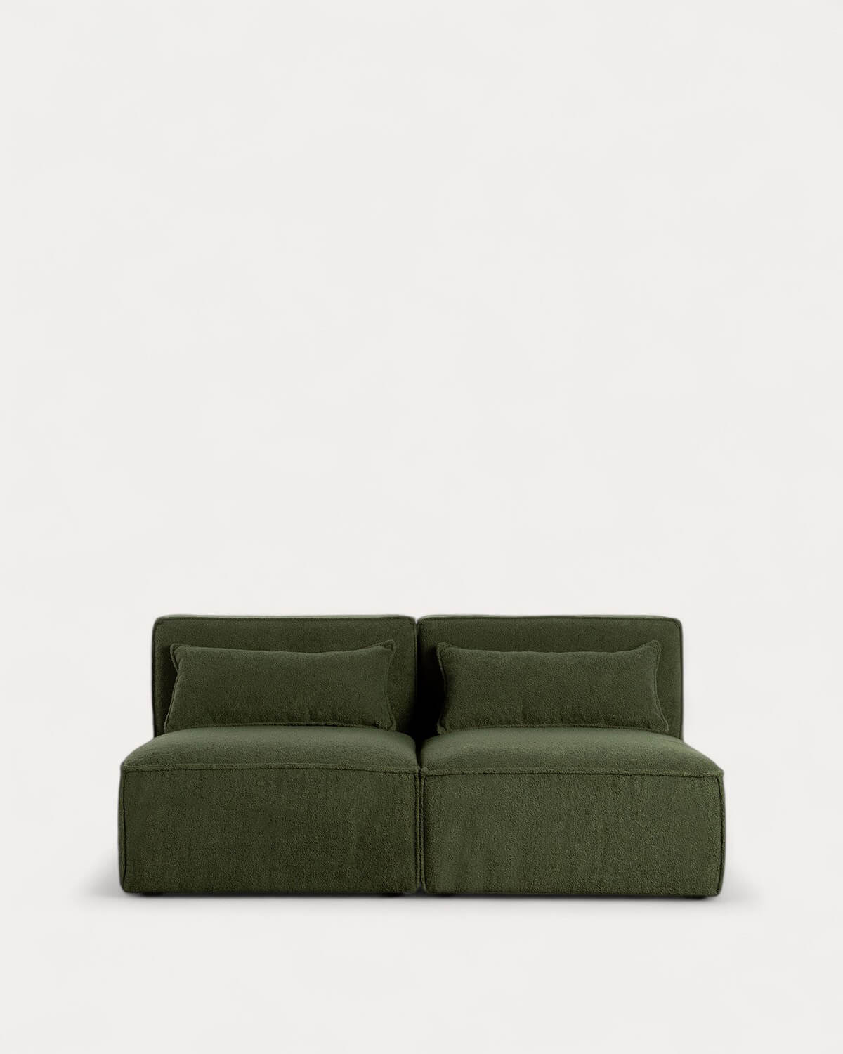 Sofá Modular de 2 piezas de Tela Bouclé Kilhe