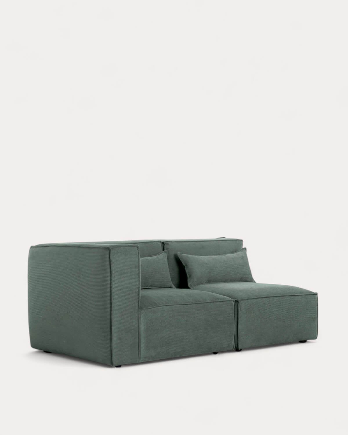 Sofá Modular Esquinero de 2 Piezas de Pana Kilhe, imagen de galería 1