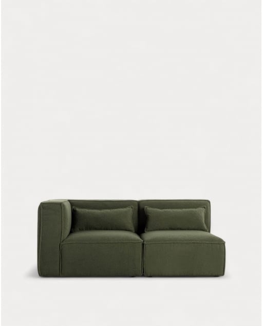 Sofá Modular Esquinero de 2 piezas de Tela Bouclé Kilhe