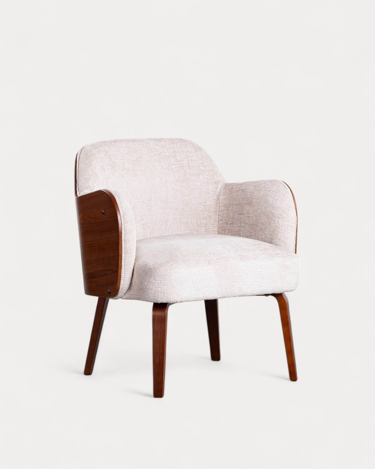 Butaca con Reposabrazos de Madera y Tela Denia, imagen de galería 1