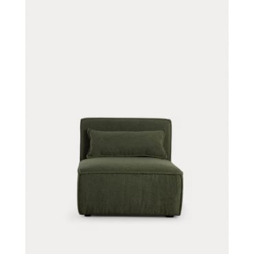 Módulo Sillón para Sofá de Tela Boucle Kilhe Bouclé -Verde Nori - The Masie