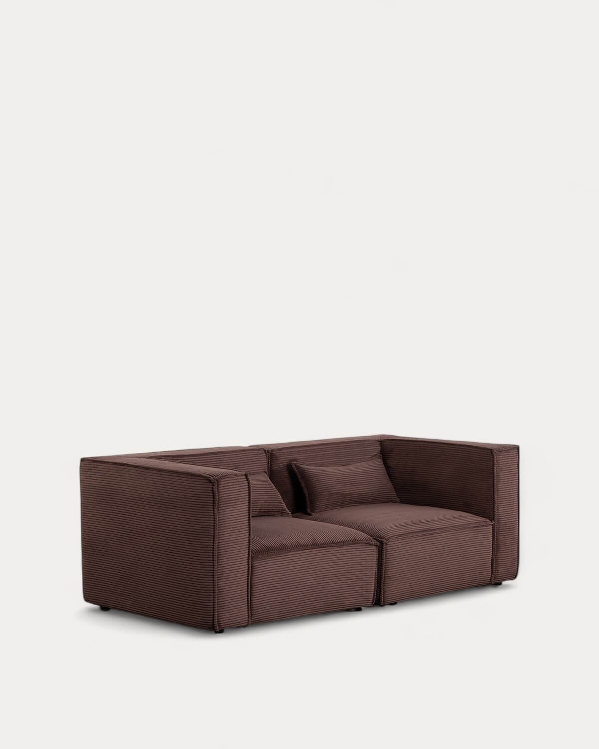 Sofá Modular de 2 Piezas Esquineras de Pana Gruesa Kilhe, imagen de galería 1