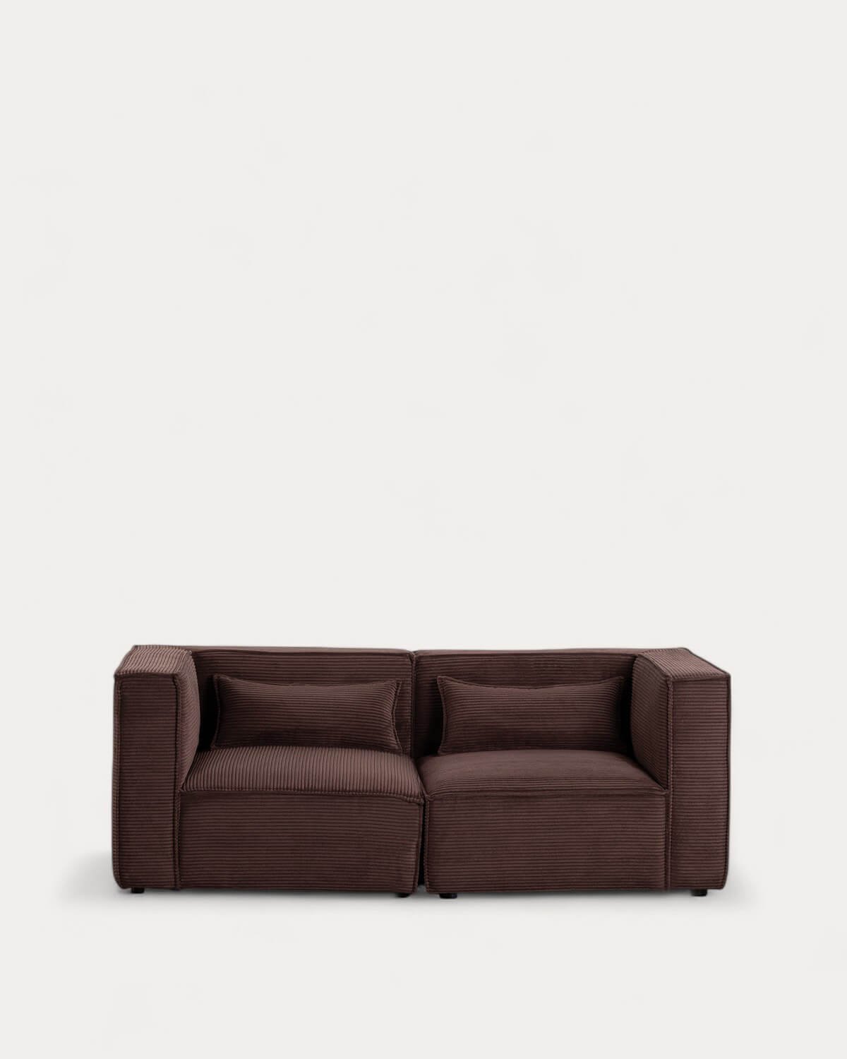 Sofá Modular de 2 Piezas Esquineras de Pana Gruesa Kilhe