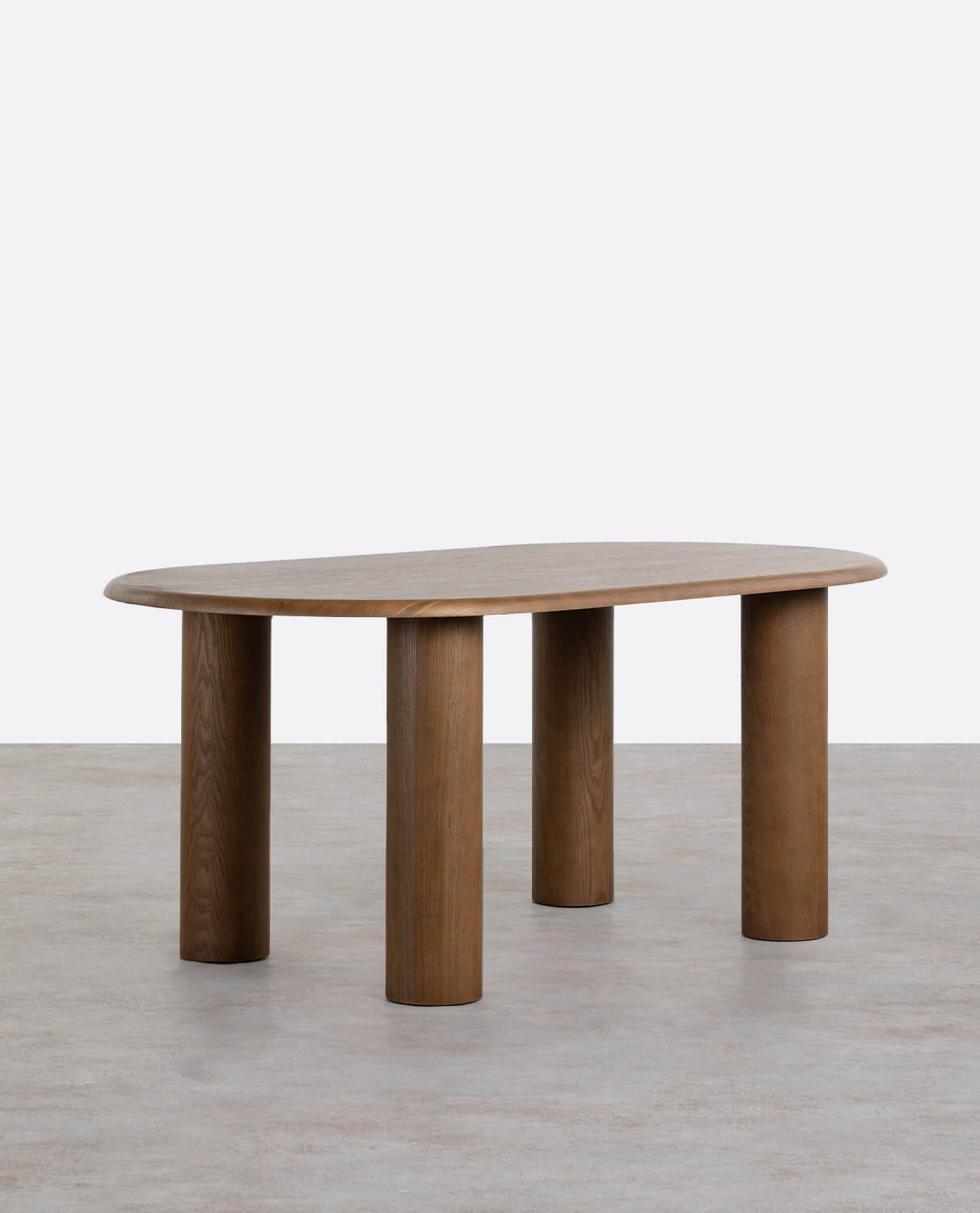 Mesa de Comedor Ovalada de Madera (180x100 cm) Alhie, imagen de galería 1