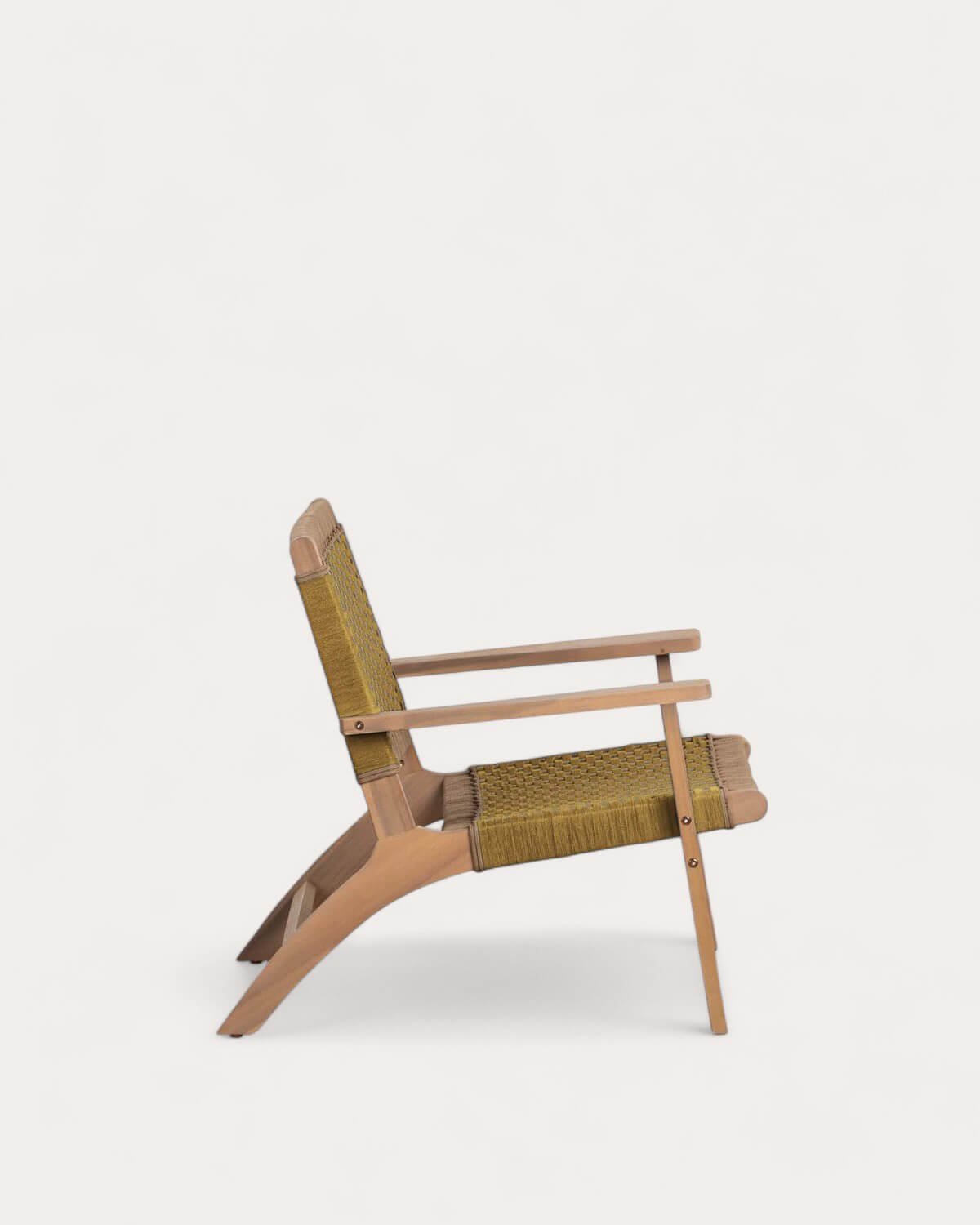 Sillón de Jardín de Madera de Acacia y Cuerda Mirle , imagen de galería 4