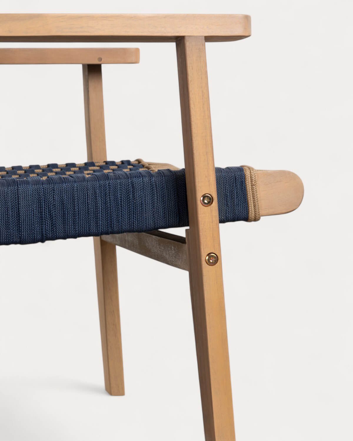 Sillón de Jardín de Madera de Acacia y Cuerda Mirle , imagen de galería 5