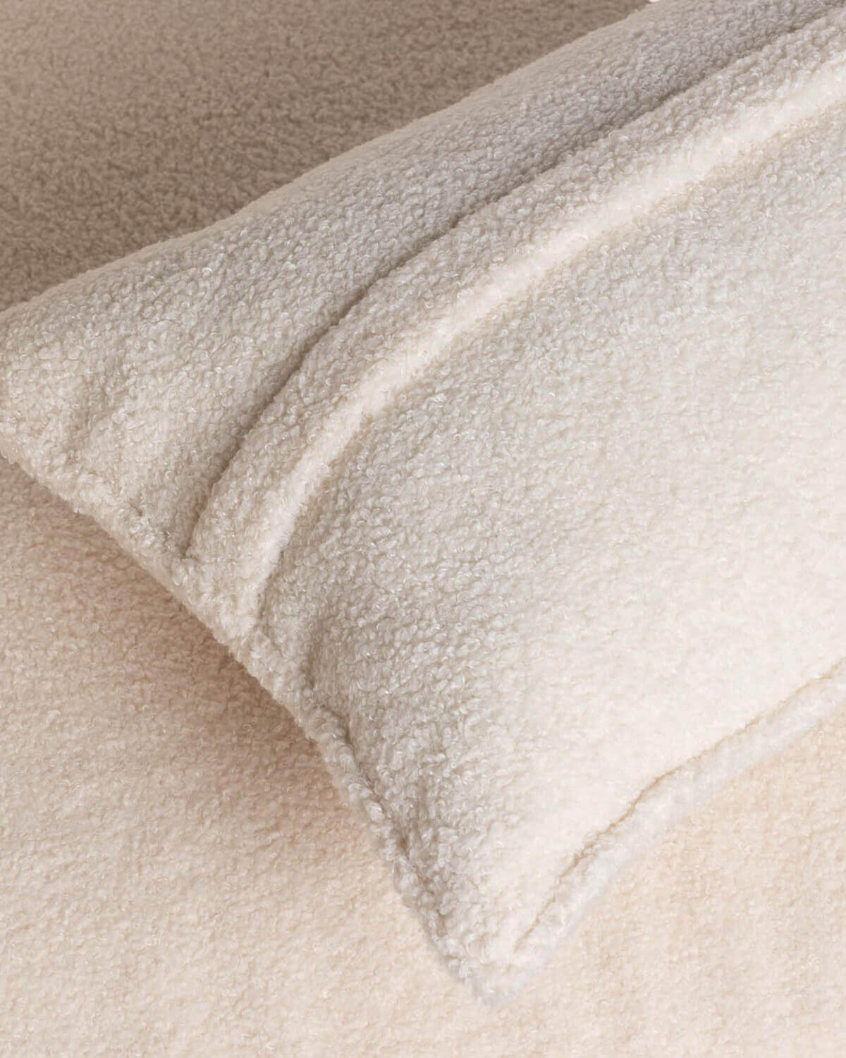 Sofá Modular de 2 Piezas Esquineras y Puff de Tela Bouclé Kilhe, imagen de galería 7