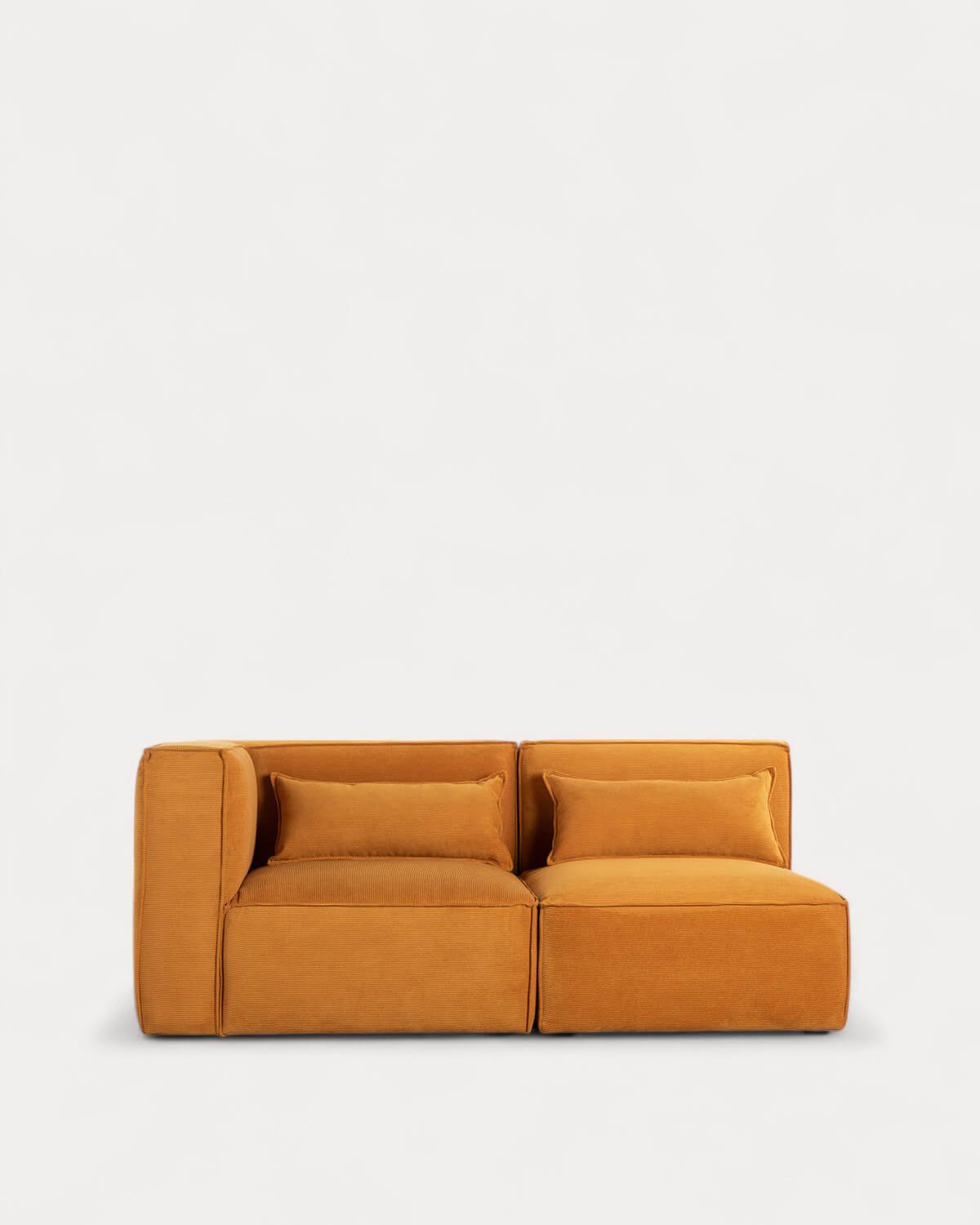 Sofá Modular Esquinero de 2 Piezas de Pana Kilhe