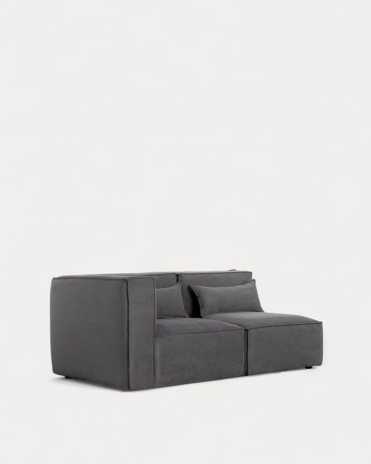 Sofá Modular Esquinero de 2 Piezas de Pana Kilhe, imagen de galería 1