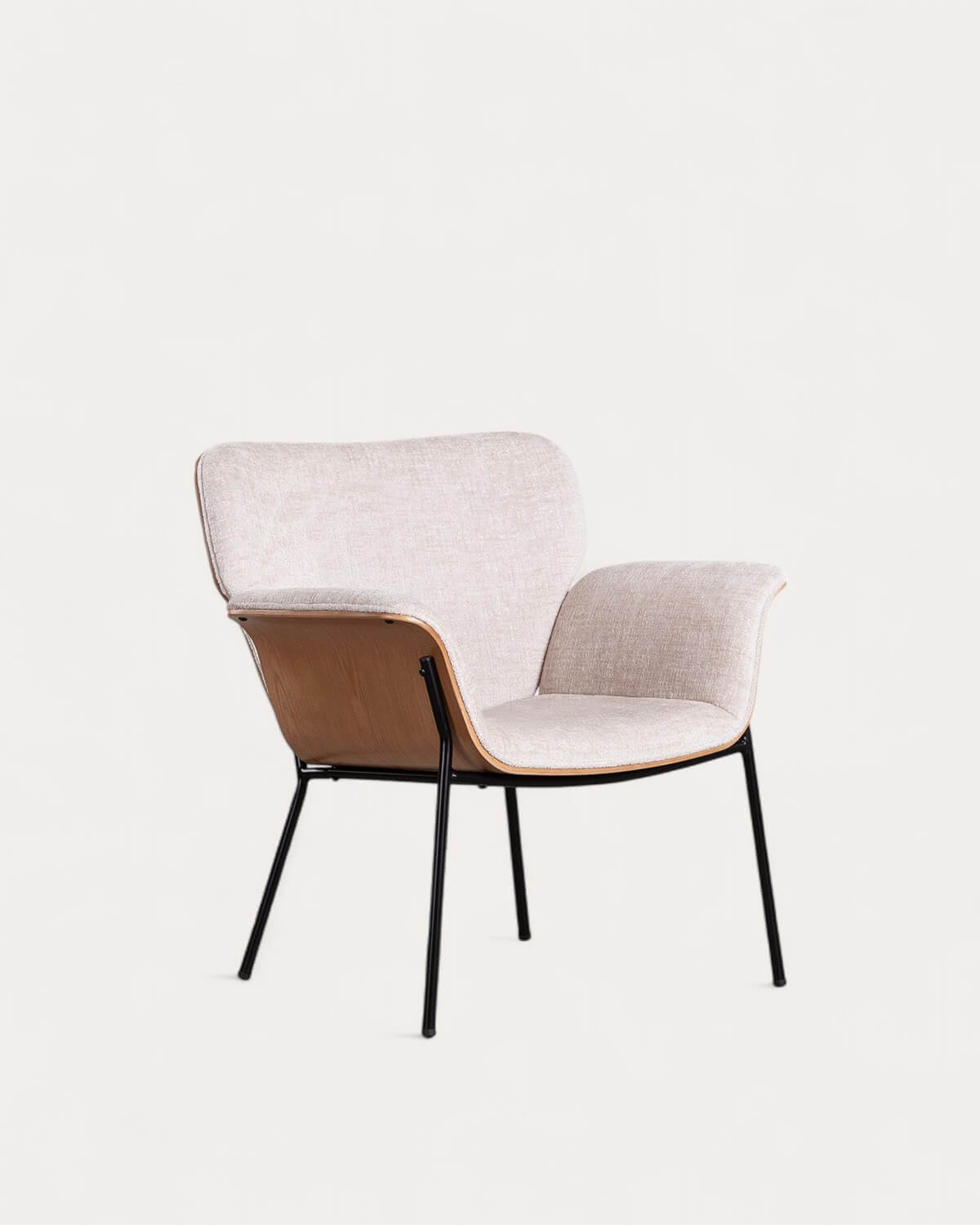 Butaca con Reposabrazos de Madera y Tela Lirio, imagen de galería 1