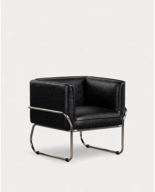 Sillón de Polipiel y Metal Marcellus