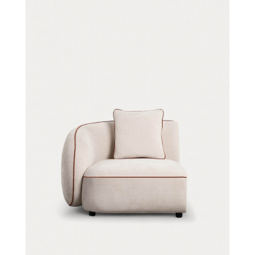 Módulo Sillón Esquinero Izquierdo de Tela para Sofá Ilham Beige Seashell - The Masie