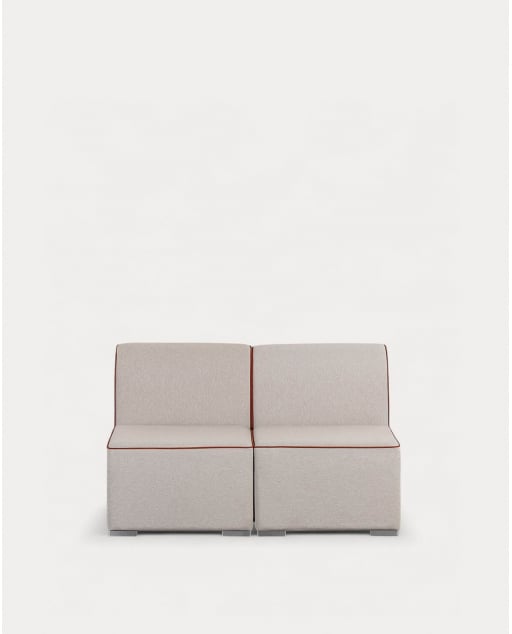 Sofá Modular de Jardín 2 Piezas Sillón de Tela Lagos