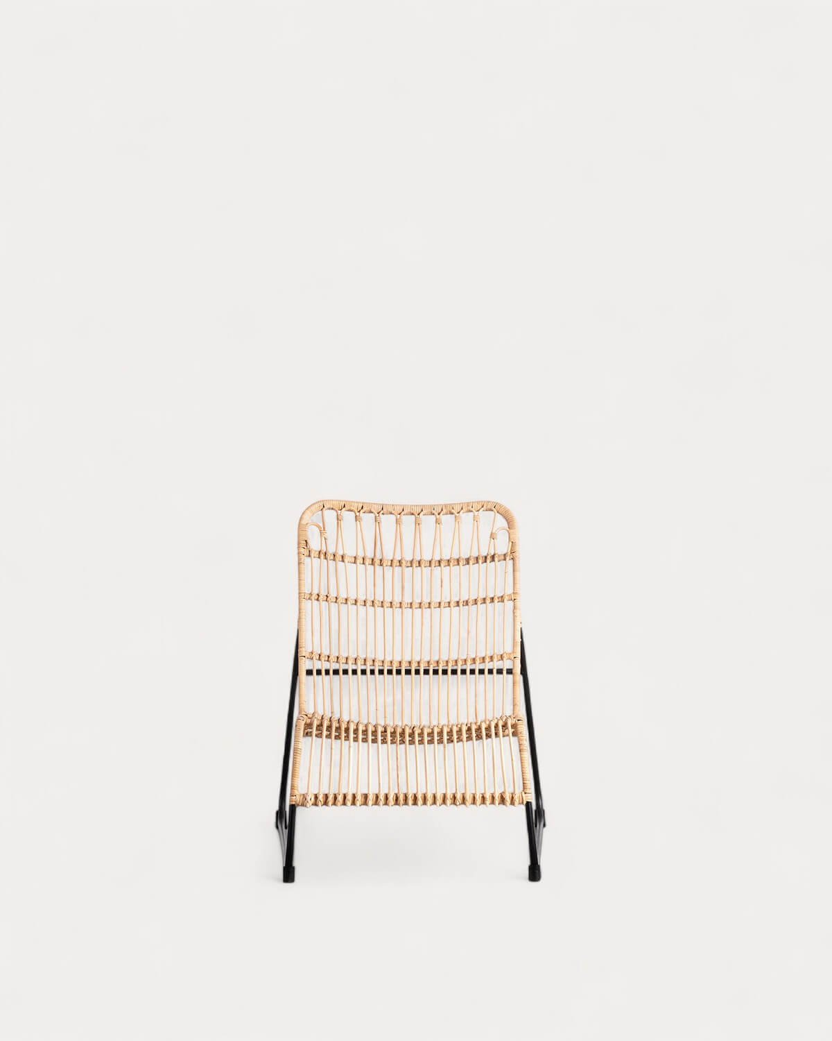 Sillón con Reposapiés de Ratán Natural Milan , imagen de galería 5