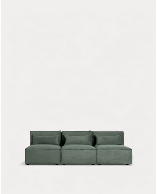 Sofá Modular de 3 Piezas de Pana Kilhe
