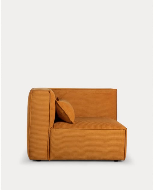Módulo Sillón Esquinero para Sofá de Pana Kilhe - Pana -Amarillo Curry