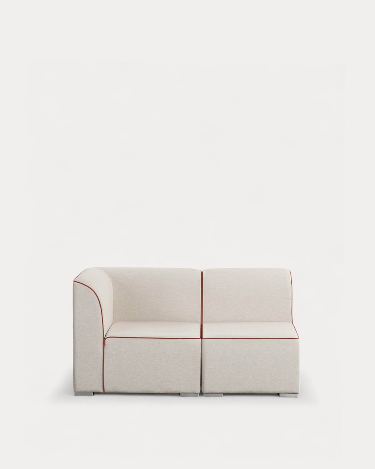 Sofá Modular de Jardín 2 Piezas Esquinero y Sillón de Tela Lagos