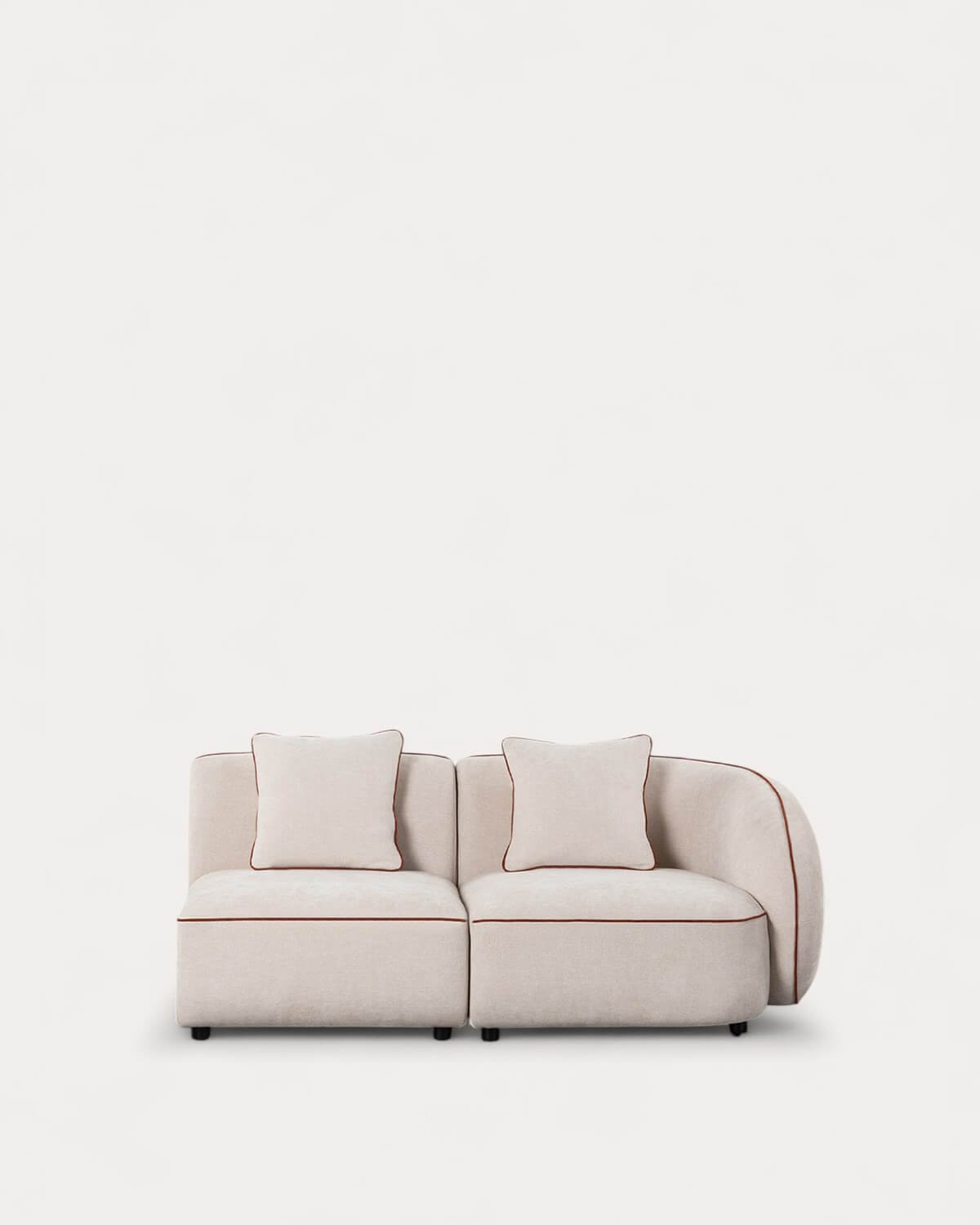 Sofá Modular 2 Piezas Esquinero con Sillón de Tela Ilham