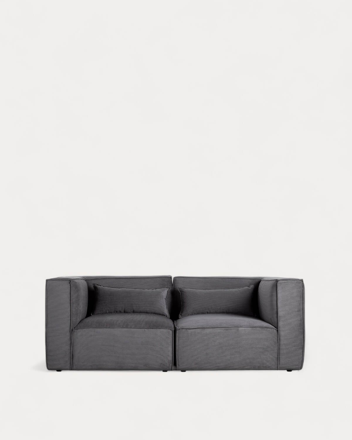 Sofá Modular de 2 Piezas Esquineras de Pana Kilhe