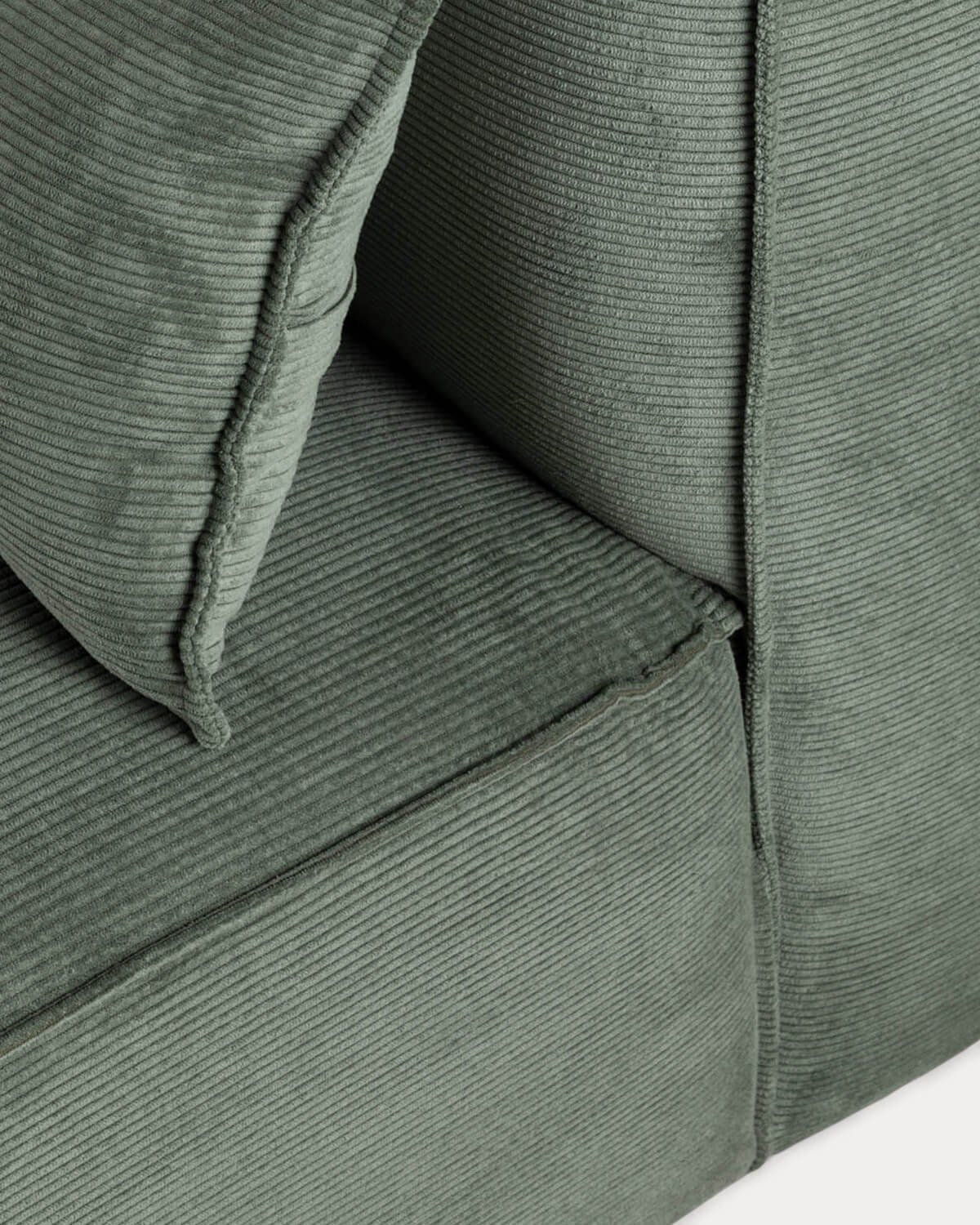 Sofá Modular 3 Piezas Esquinero con 2 Sillones y Puff de Pana Kilhe, imagen de galería 7