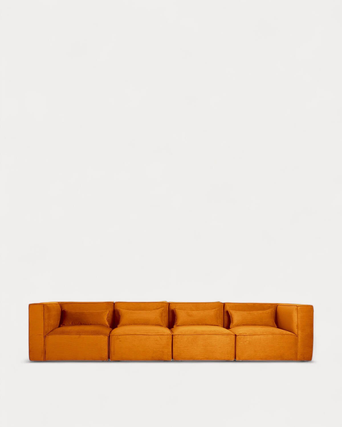 Sofá Modular de 4 Piezas con 2 Sillones Esquineros de Pana Kilhe, imagen de galería 1