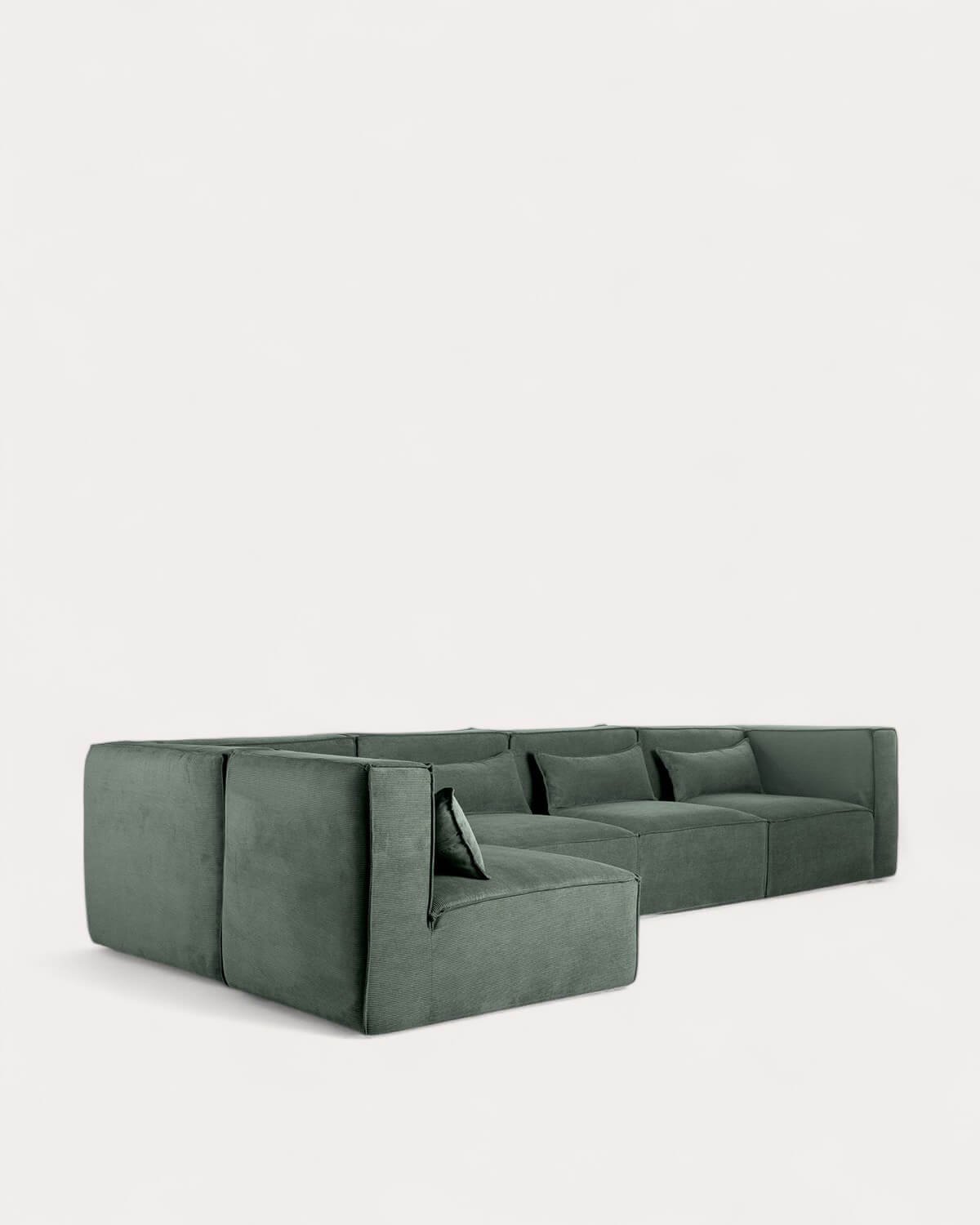 Sofá Modular de 5 Piezas con 2 Sillones Esquineros de Pana Kilhe, imagen de galería 3