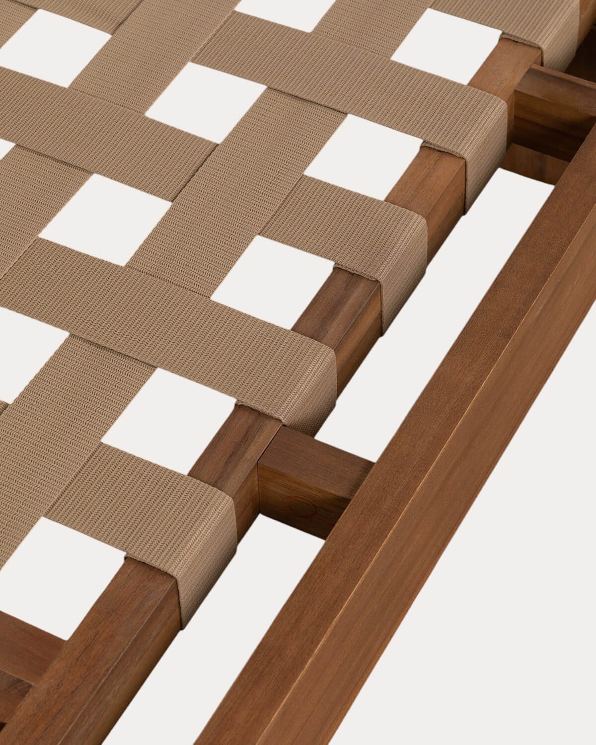 Sofá 3 Plazas de Jardín de Madera de Acacia y Tela Moad, imagen de galería 8