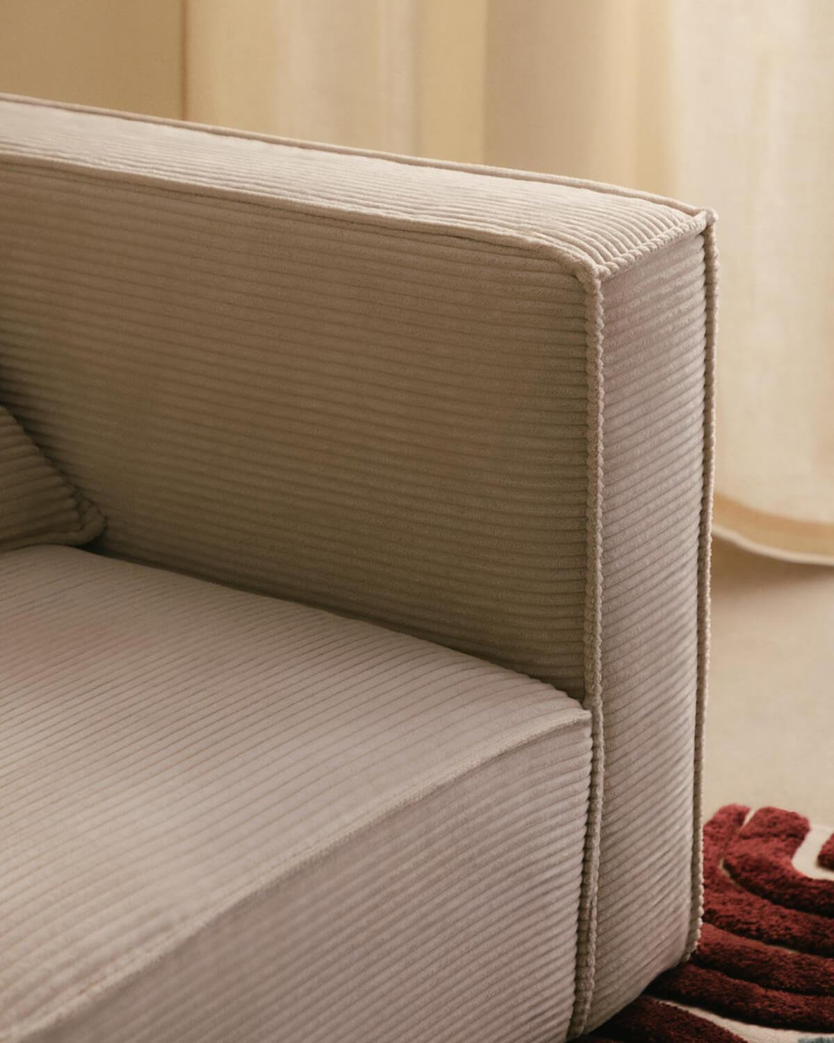 Sofá Modular Chaise Longue de Pana Gruesa Kilhe, imagen de galería 3