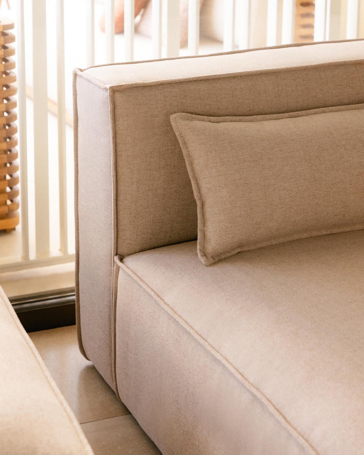 Sofá Modular de 3 Piezas con 2 Sillones Esquineros de Tela Kilhe, imagen de galería 3