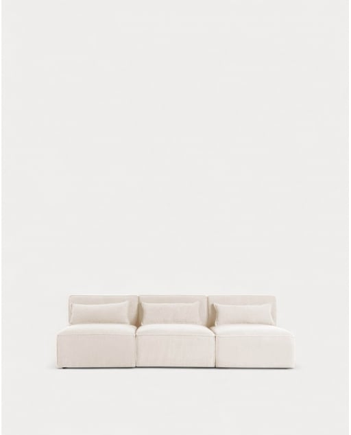 Sofá Modular de 3 piezas de Tela Bouclé Kilhe