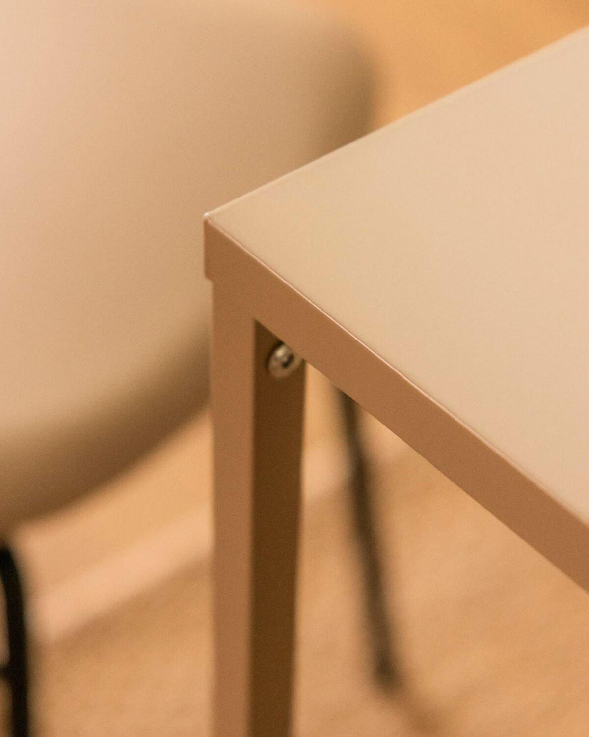 Mesa de Comedor de Acero Laminado (78x140 cm) Ibiza, imagen de galería 3