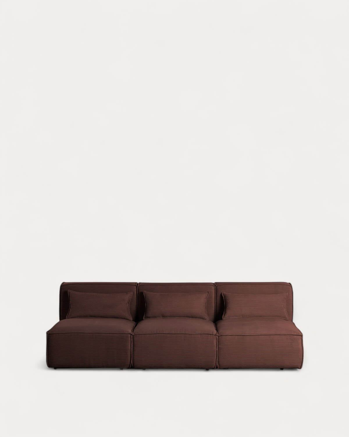 Sofá Modular de 3 Piezas de Pana Gruesa Kilhe, imagen de galería 1