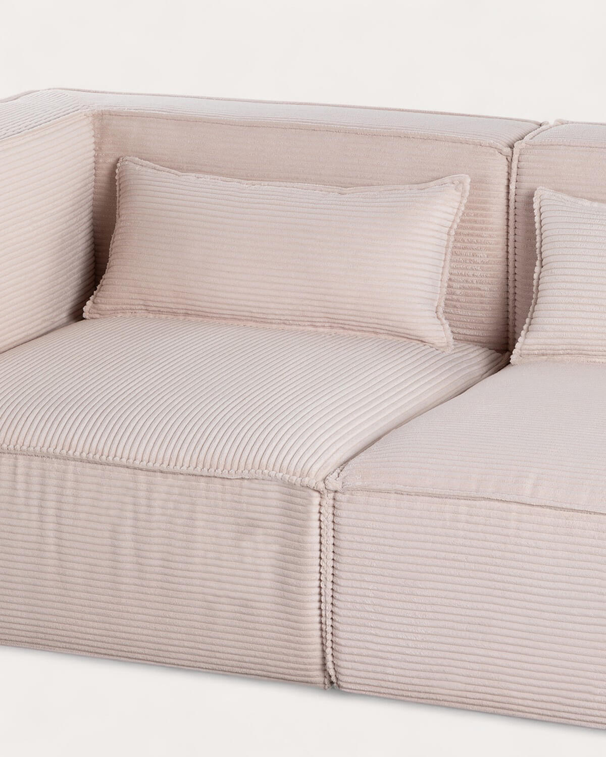 Sofá Modular de 3 Piezas Esquinero con 2 Sillones de Pana Gruesa Kilhe, imagen de galería 5