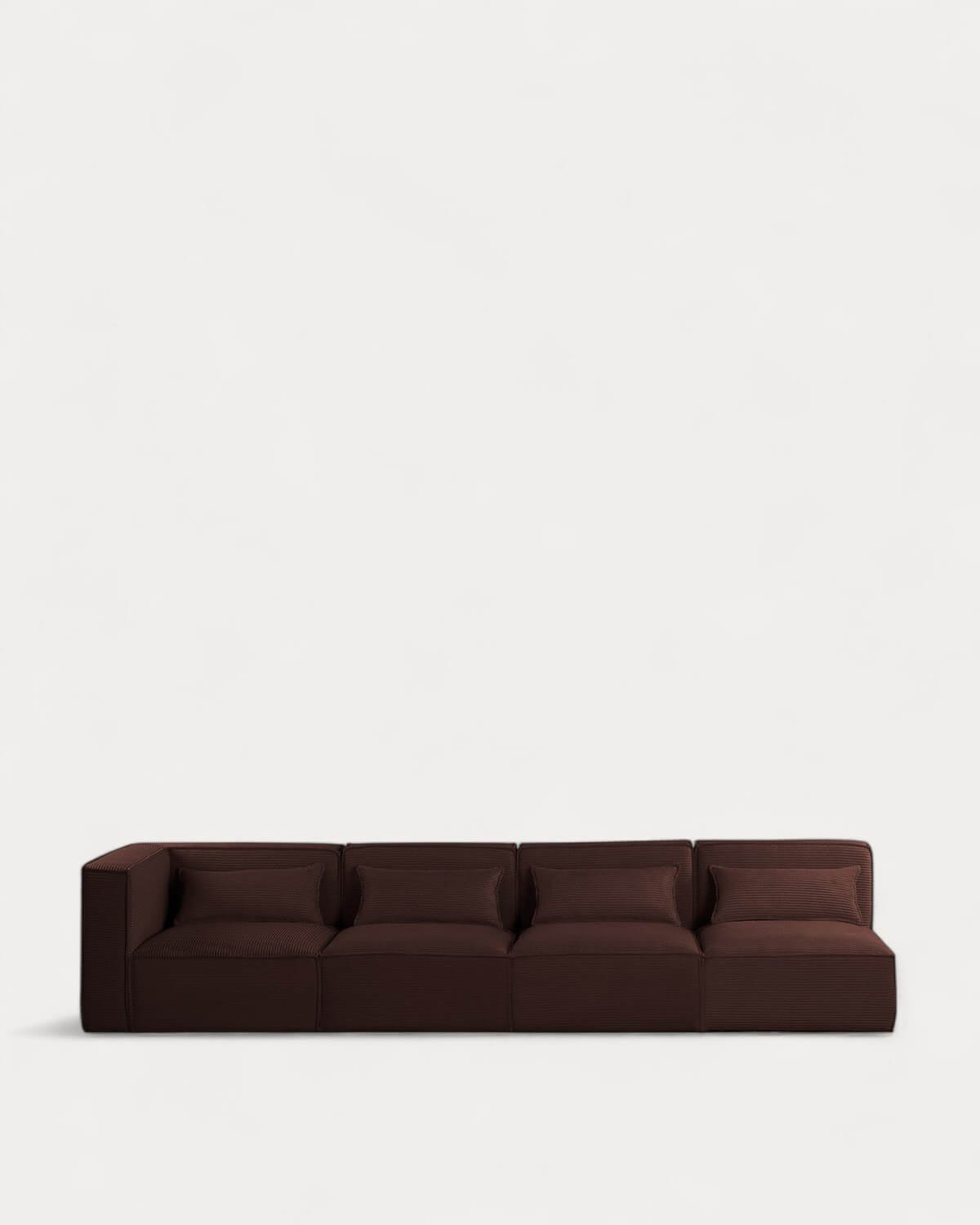 Sofá Modular de 4 Piezas con 3 Sillones de Pana Gruesa Kilhe, imagen de galería 2
