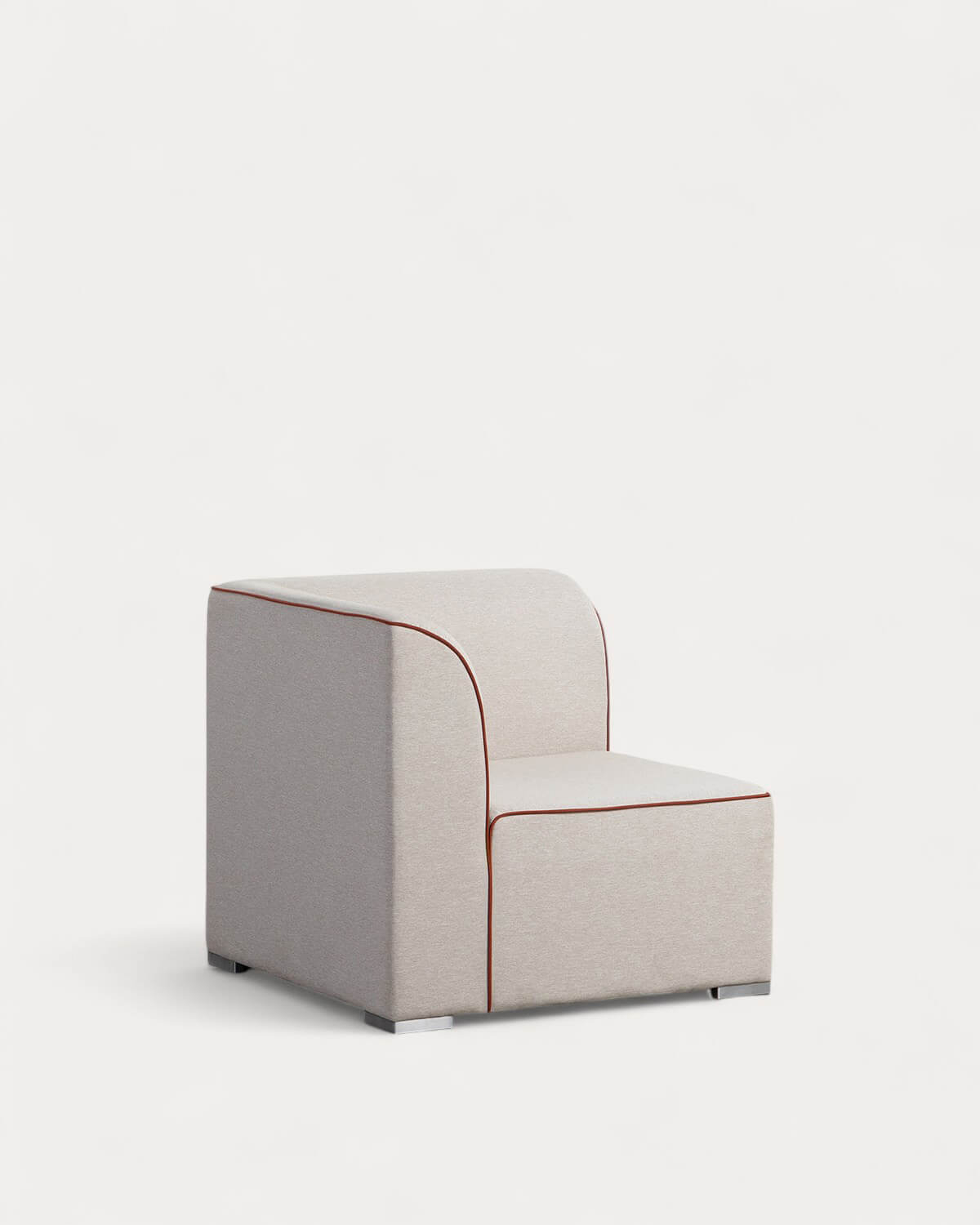 Sofá Modular de Jardín 4 Piezas con 2 Esquineros y 2 Sillones con Puff de Tela Lagos, imagen de galería 4