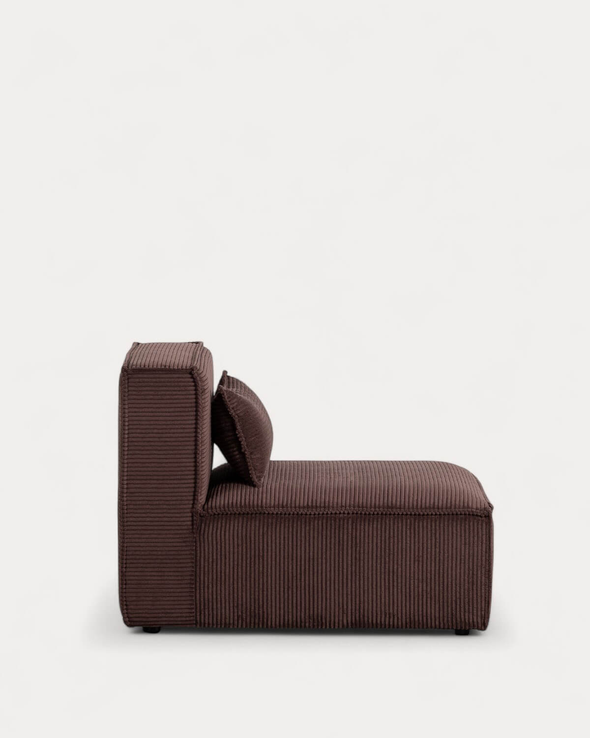 Sofá Modular de 4 Piezas con Puff de Pana Gruesa Kilhe, imagen de galería 2