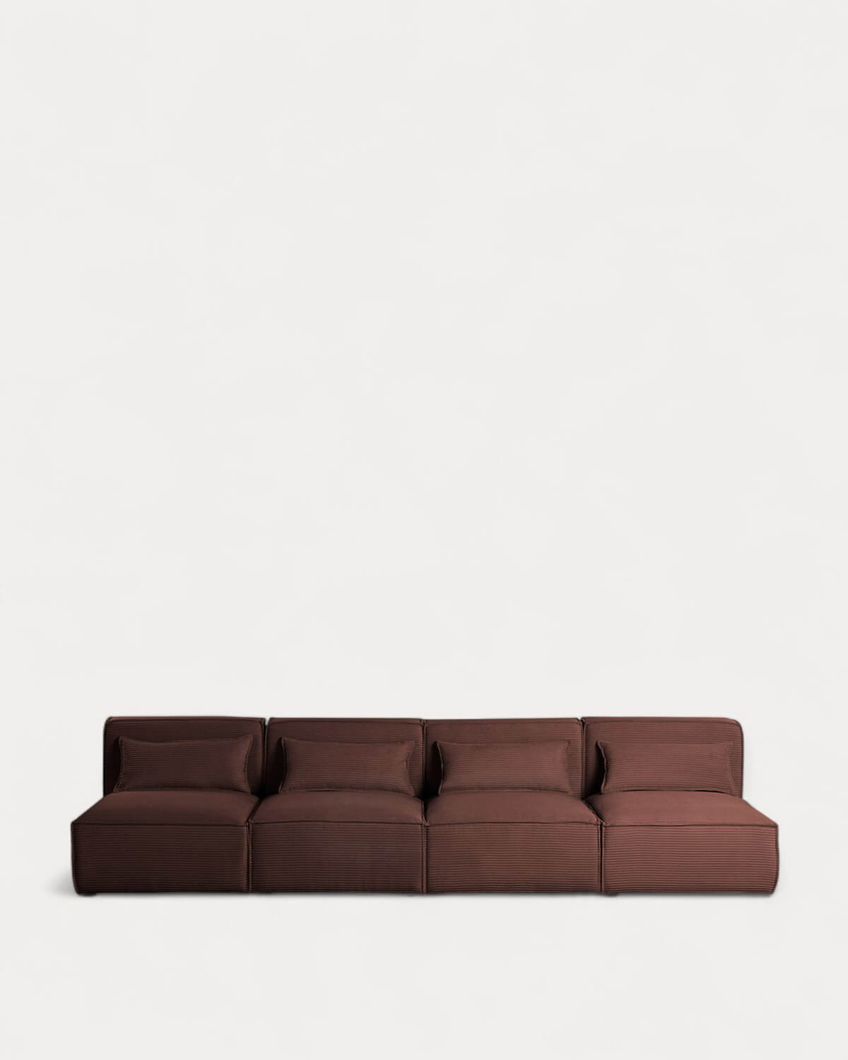 Sofá Modular de 4 Piezas de Pana Gruesa Kilhe, imagen de galería 1