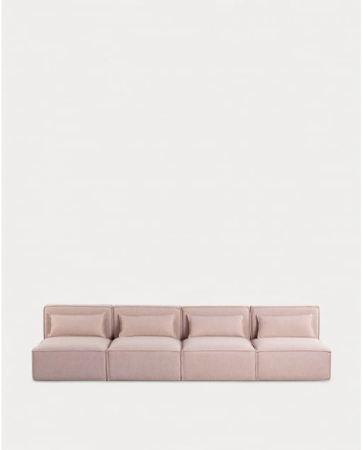 Sofá Modular de 4 Piezas de Tela Kilhe