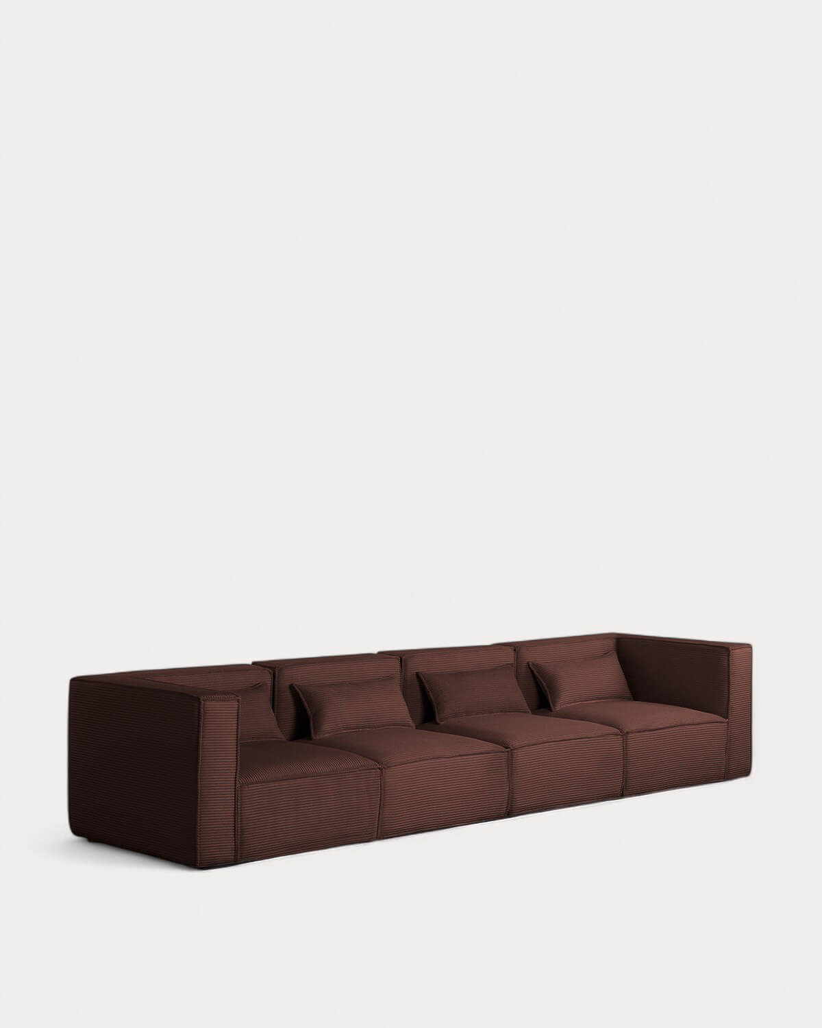 Sofá Modular de 4 Piezas con 2 Sillones Esquineros de Pana Gruesa Kilhe, imagen de galería 1