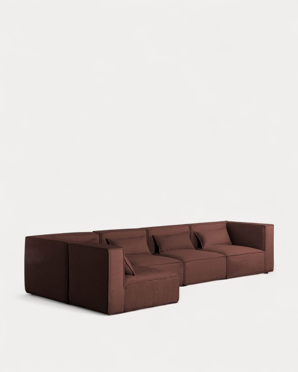Sofá Modular de 5 Piezas con 2 Sillones Esquineros de Pana Gruesa Kilhe, imagen de galería 1